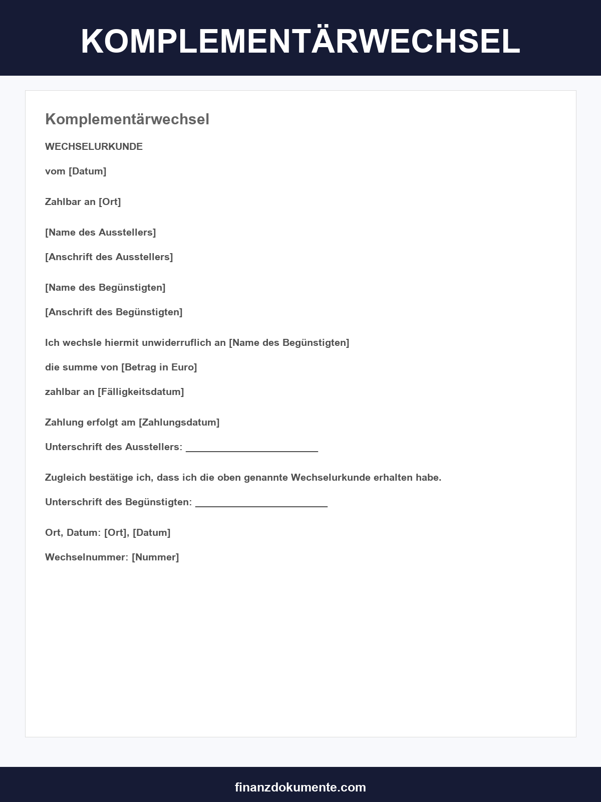 Komplementärwechsel